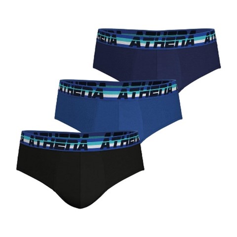 PACK OF 3 MEN'S 720 STRETCH COTTON ATHENA BRIEFS